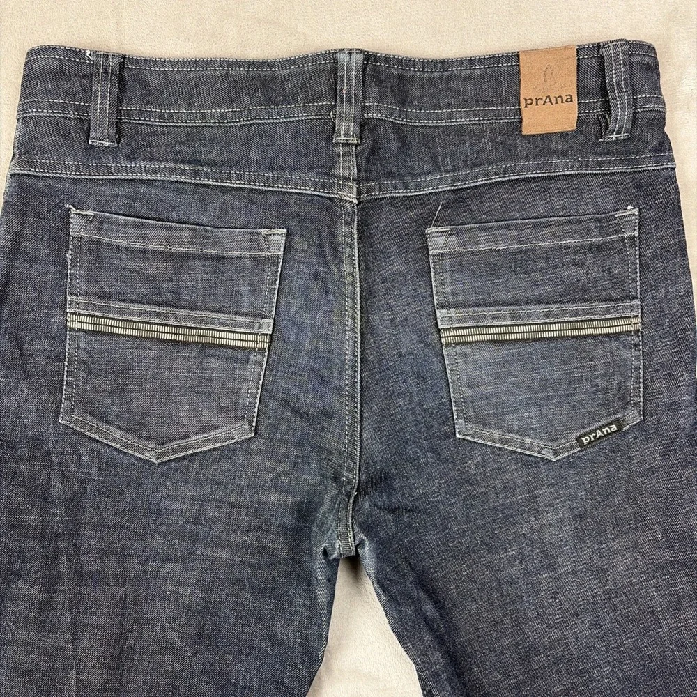 Prana Jeans Mens 31x34 Dark Blue Slim Fit Stretch Denim‎ Pants